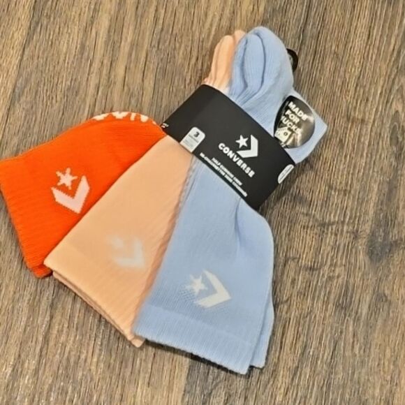 Converse 3-PK Classic Star Chevron Crew Sock - Picture 3 of 4